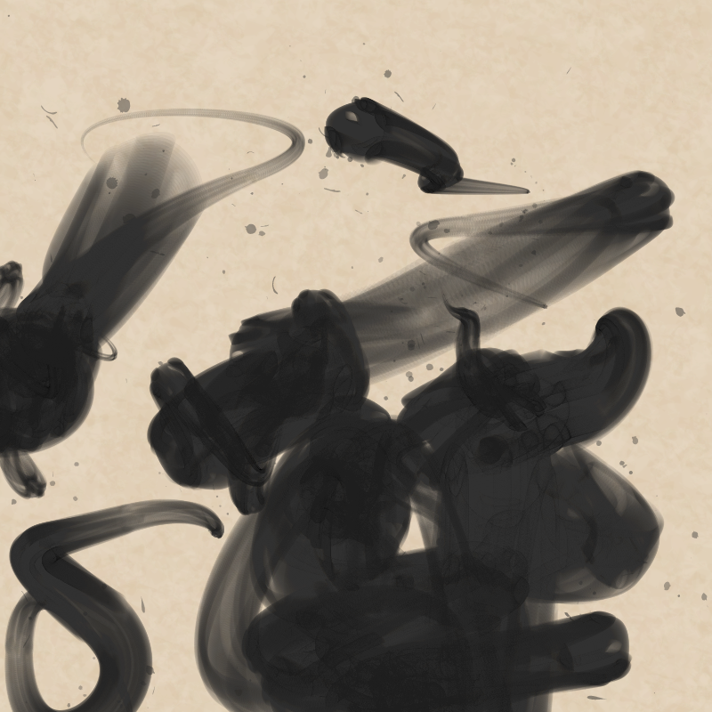 Abstract Calligraphy #18 static token preview