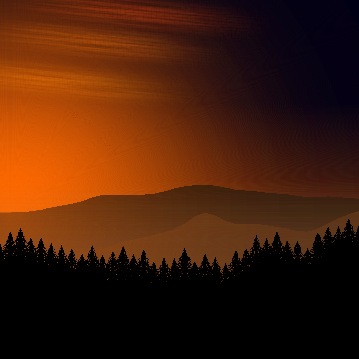Mountain Sky #14 static token preview
