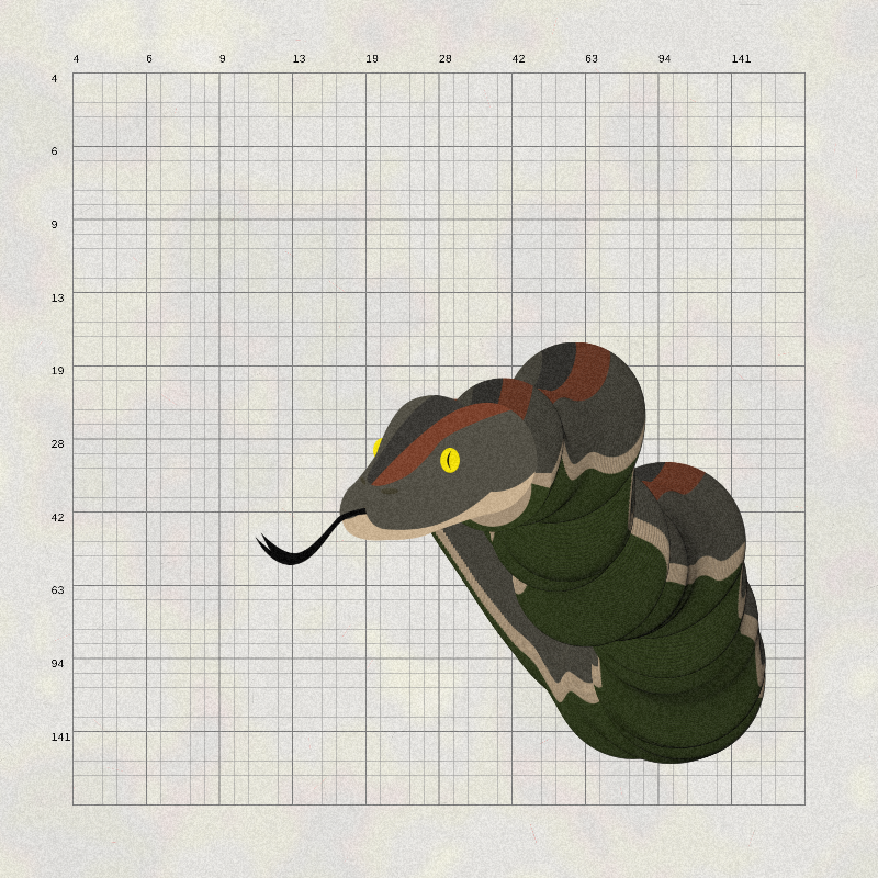 Nirdala snake #20 static token preview