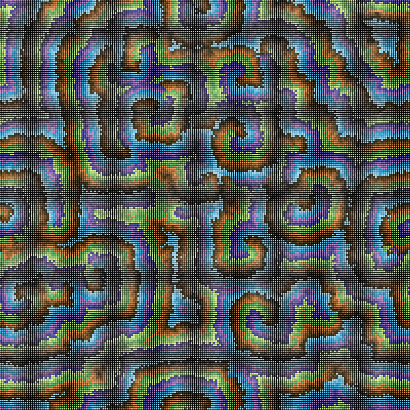 Reaction Diffusion Cellular Automata #4 static token preview