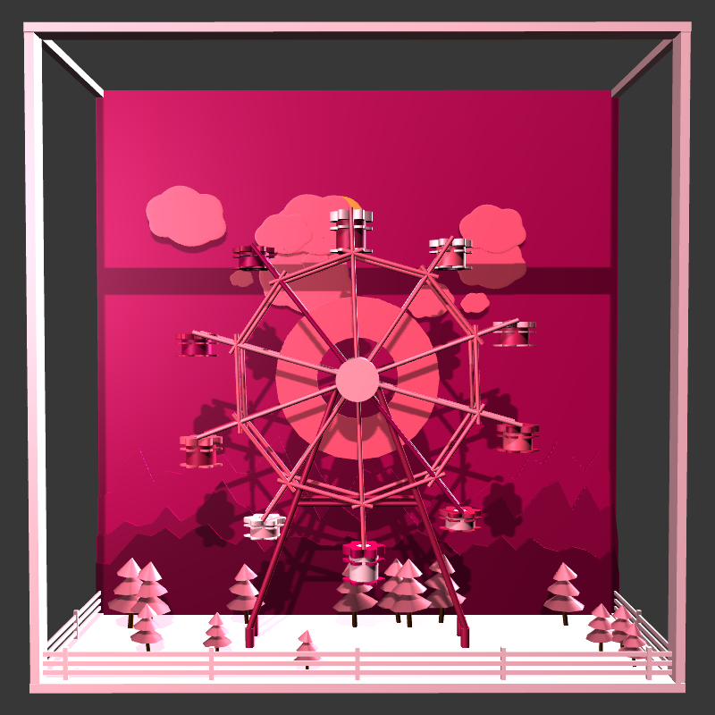 “Uncle Run” Fun Park: Ferris Wheel #19 static token preview