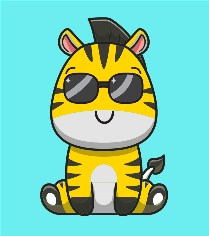 Baby Zebra Gang #12 static token preview