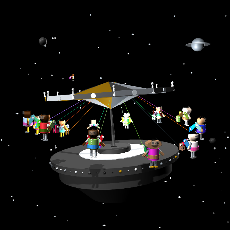 “Uncle Run” Fun Park: Space Ride #4 static token preview