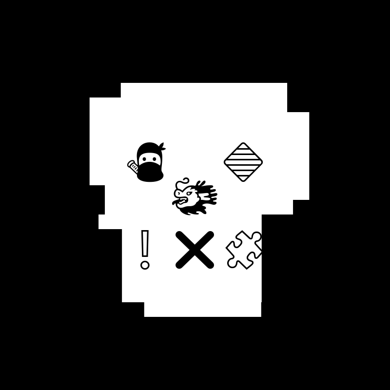 NotSkull(B&W) #5 static token preview