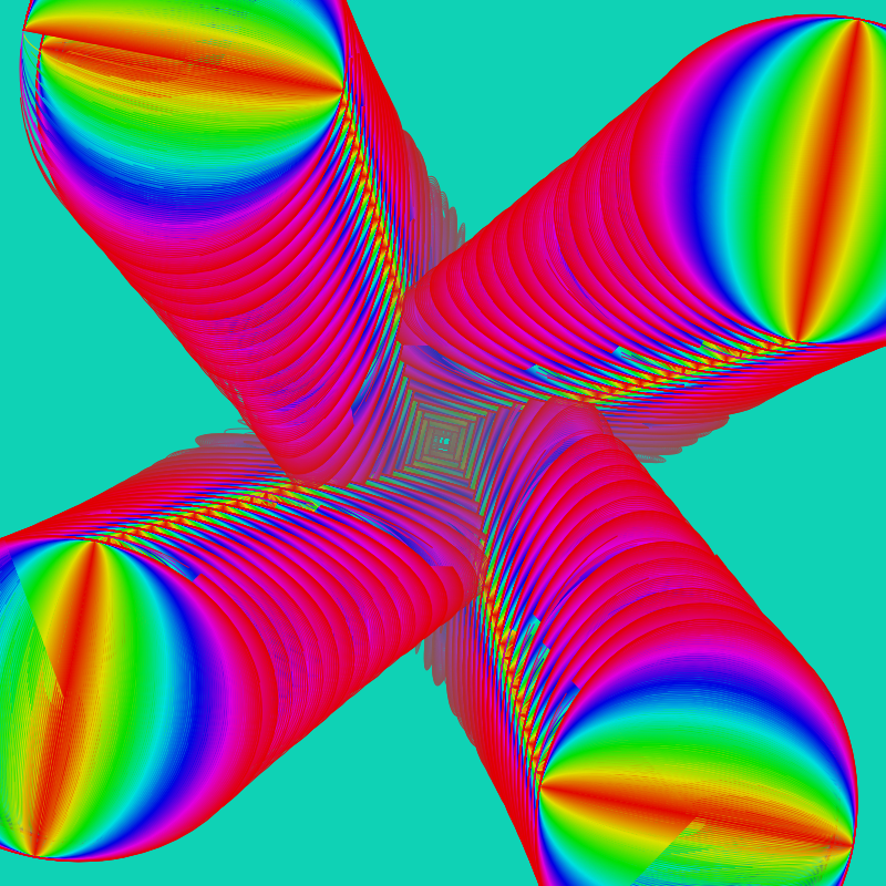 Fibonacci Rainbow Spirals 13 #1 static token preview