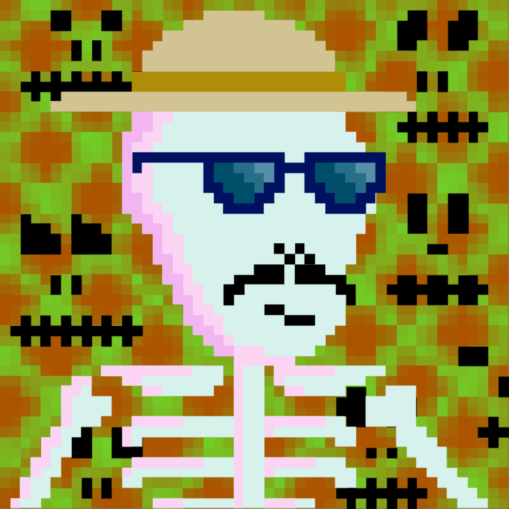 PIXEL SKULLETTI 1 #17 static token preview