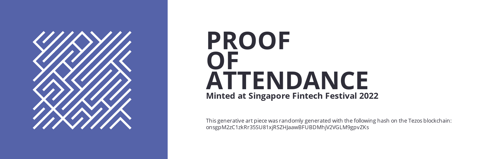 SFF2022 Proof of Attendance Token #1619 static token preview