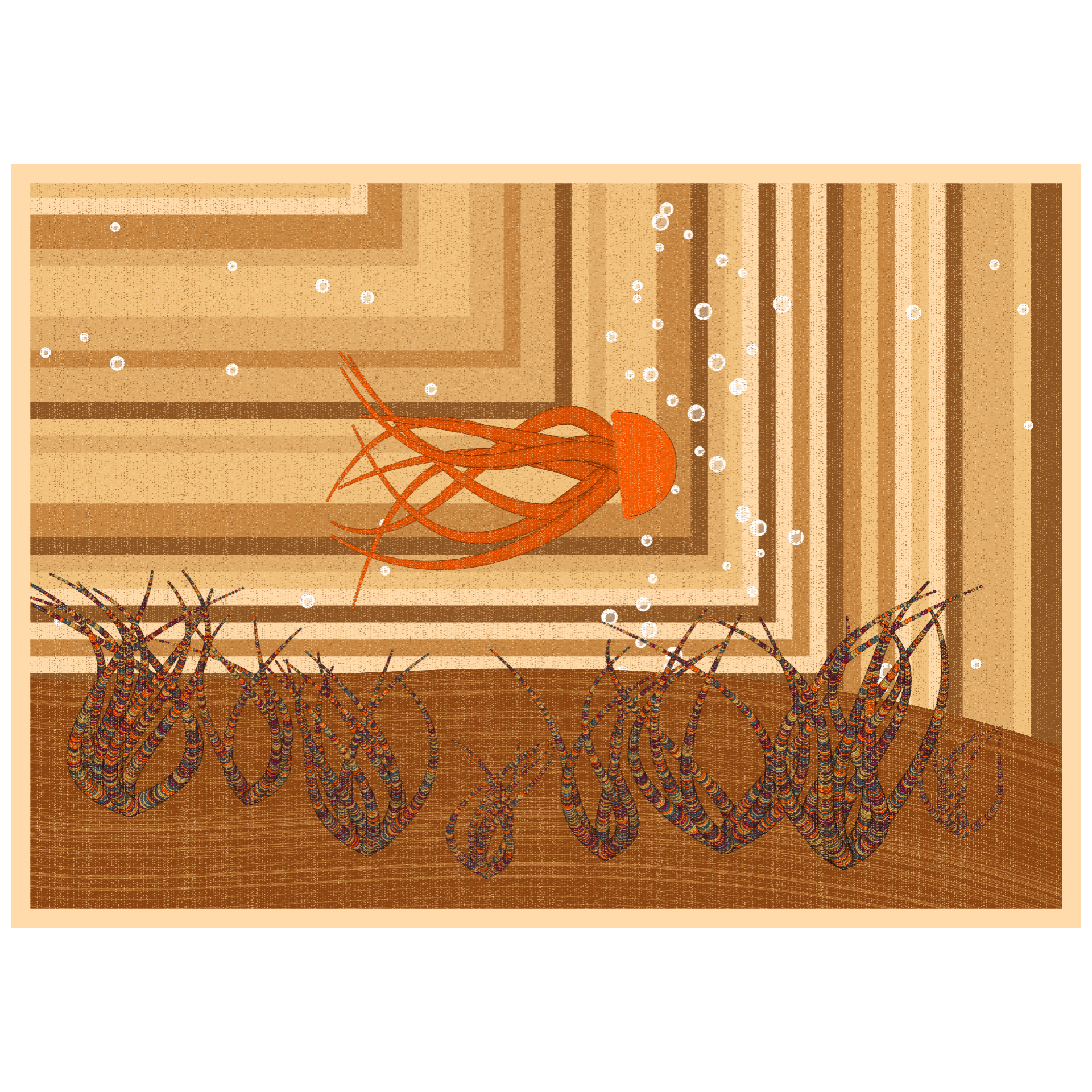 Bézier Aquarium 🦑 #6 static token preview