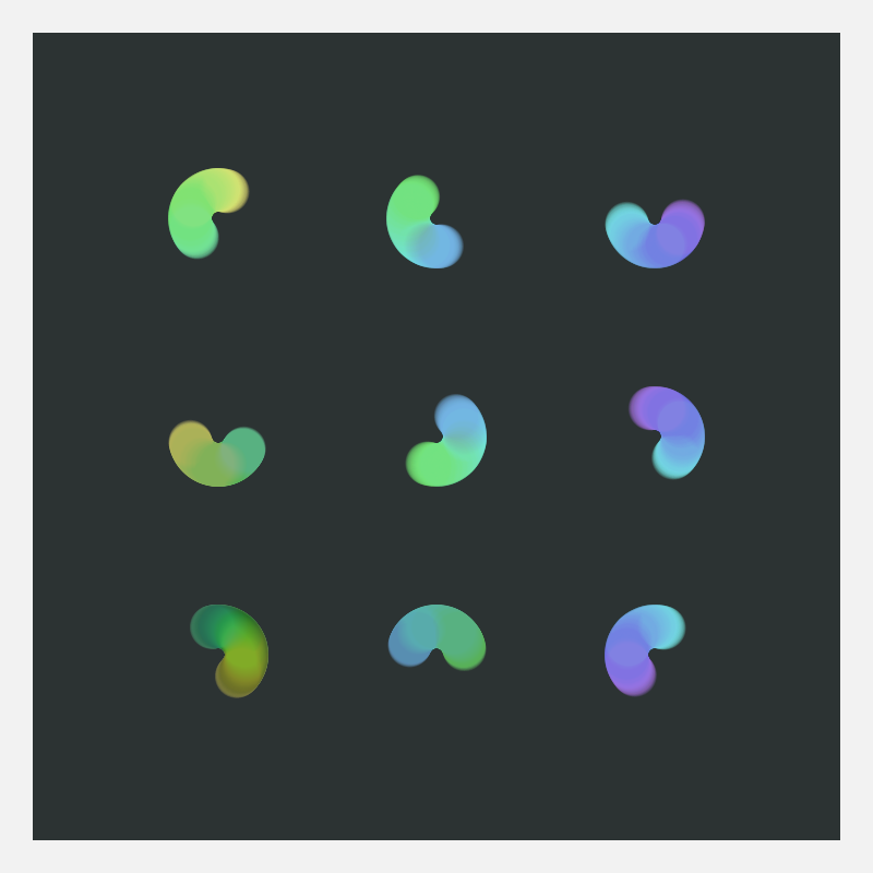 Bean Squiggles #8 static token preview