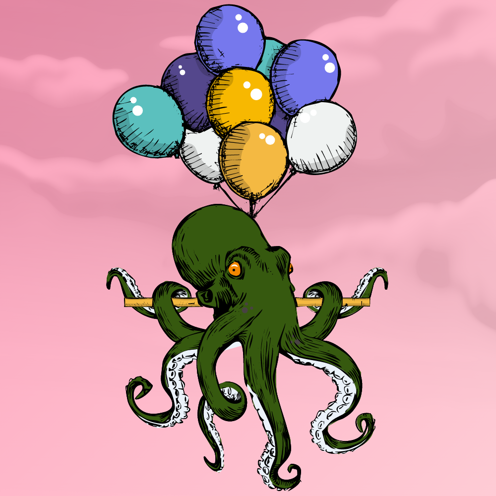 Flying Octupus #8 static token preview