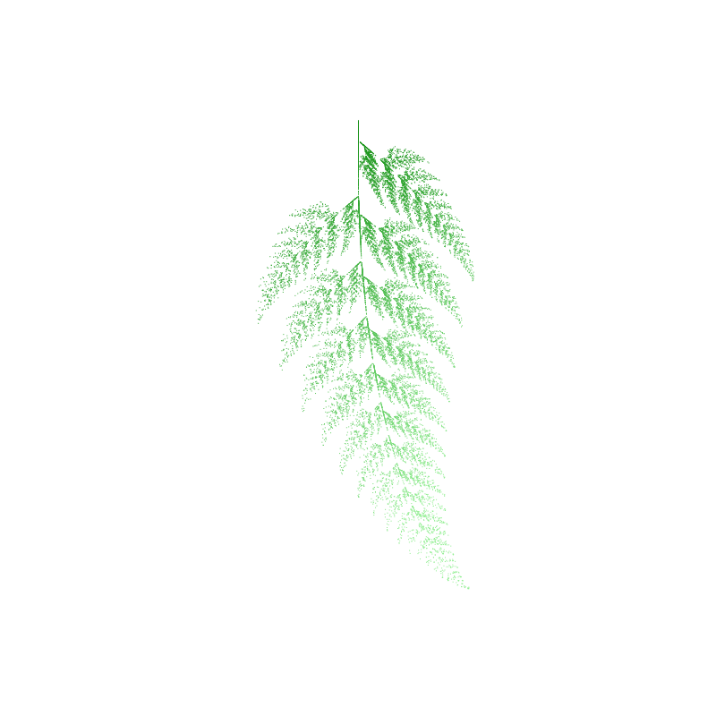 Fractal Leaves #17 static token preview