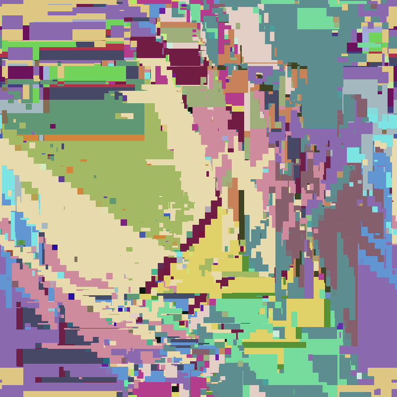 Cascade automata, pixel nature #8 static token preview