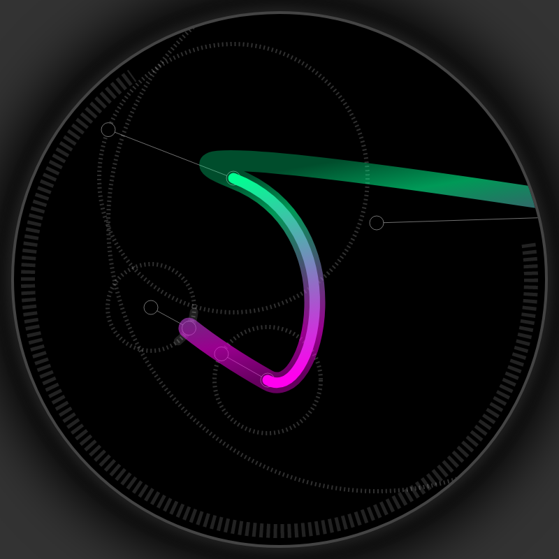 Neon Curves #8 static token preview