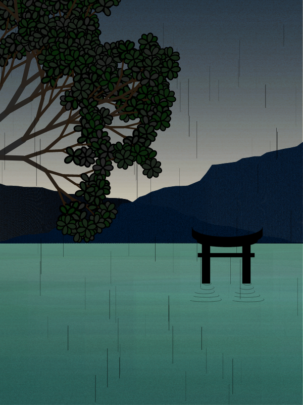 Foggy morning in a village near Tokyo #24 static token preview