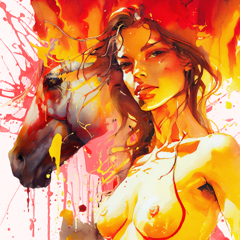 Artemis and Horse #21 static token preview