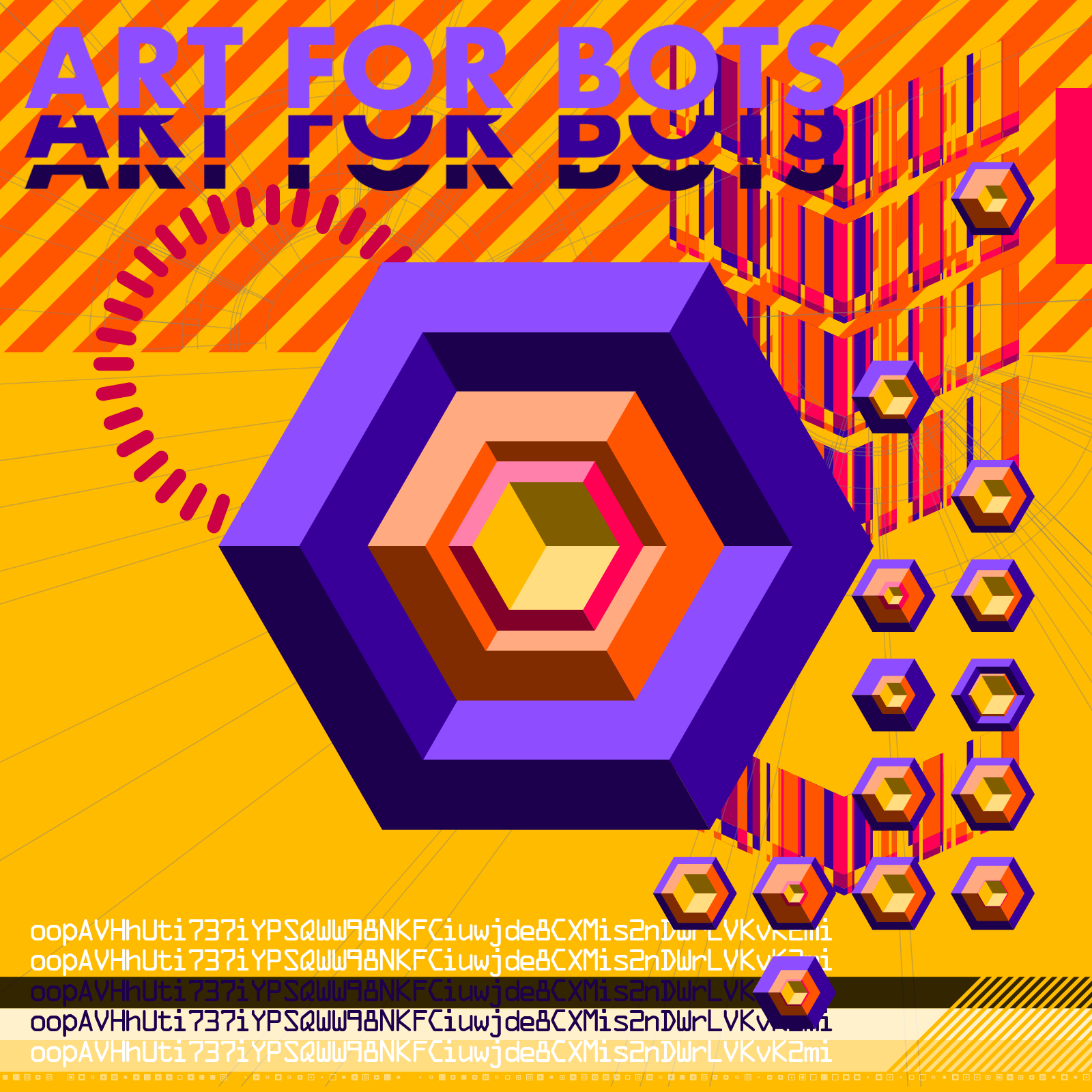 Hexagones - Art for Bots for Humans #23 static token preview