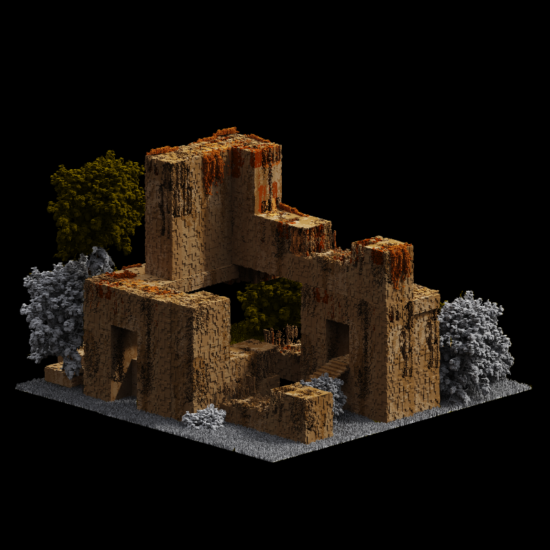 The voxel house #N1 #4 static token preview