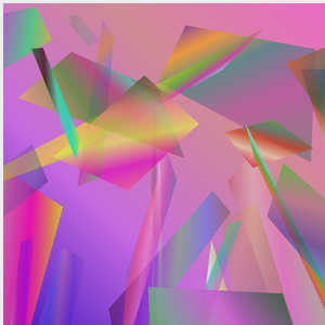 random divs with gradient and perspective project preview
