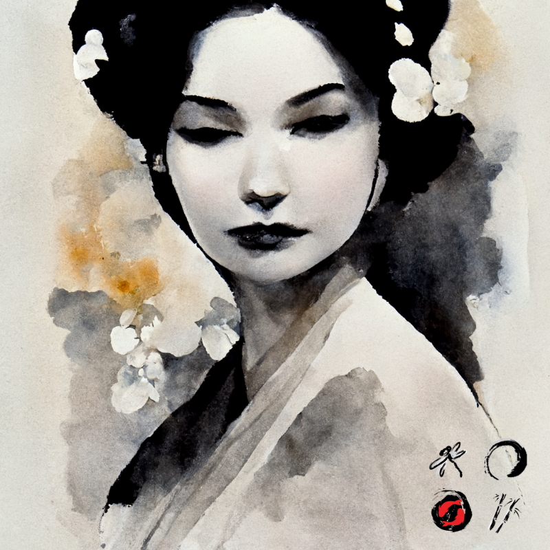 Winter Geisha #9 static token preview