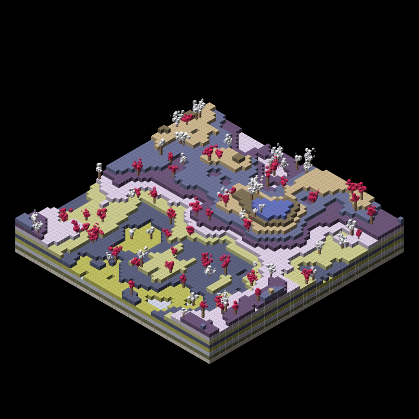 Pixel Topography #22 static token preview