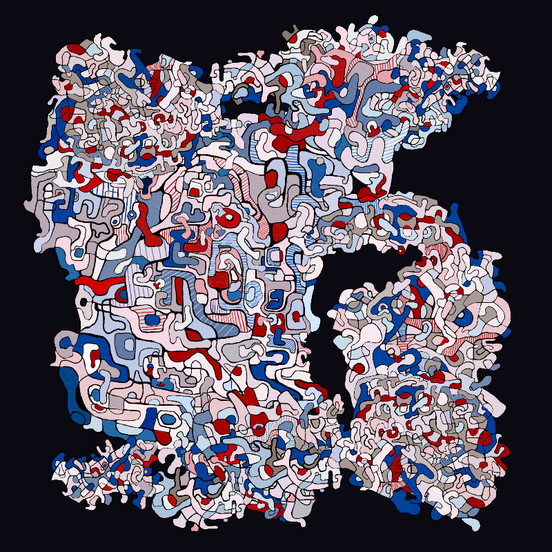 Swim in Dubuffet Thought #16 static token preview