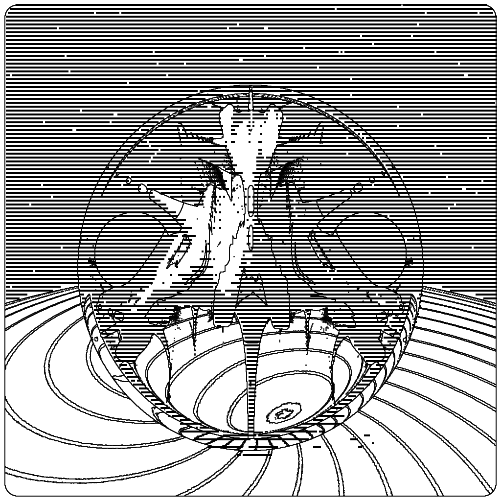 LL21 Mac Plus Fractal-in-a-Globe #7 static token preview