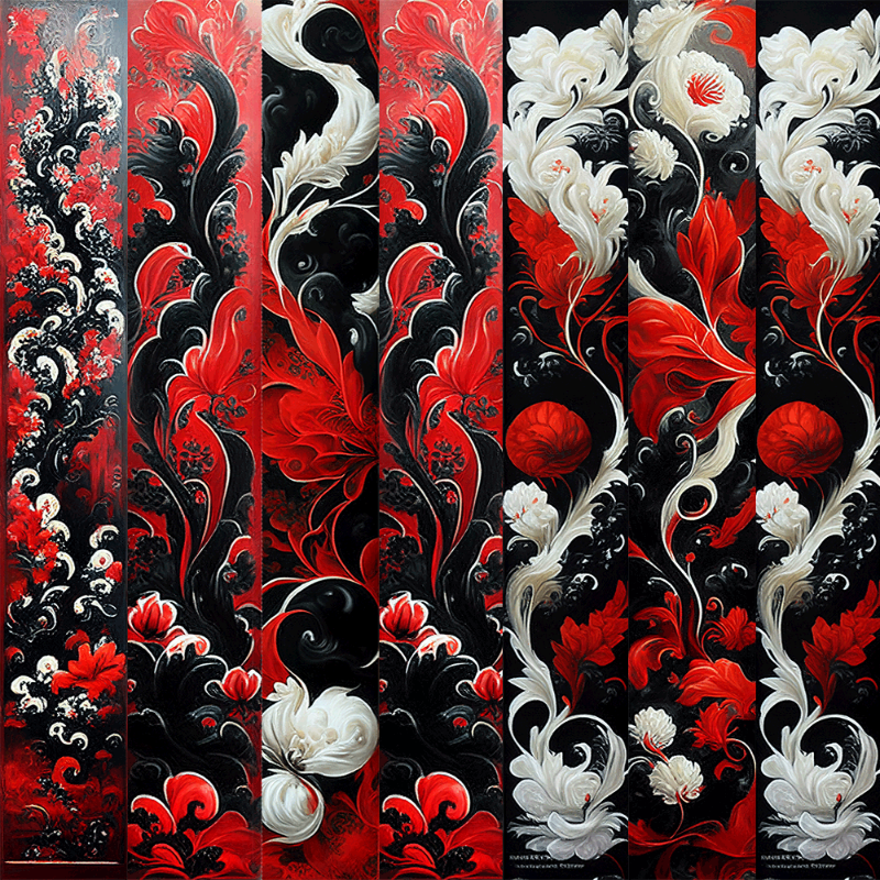 AI Chinese Flowers #7 static token preview