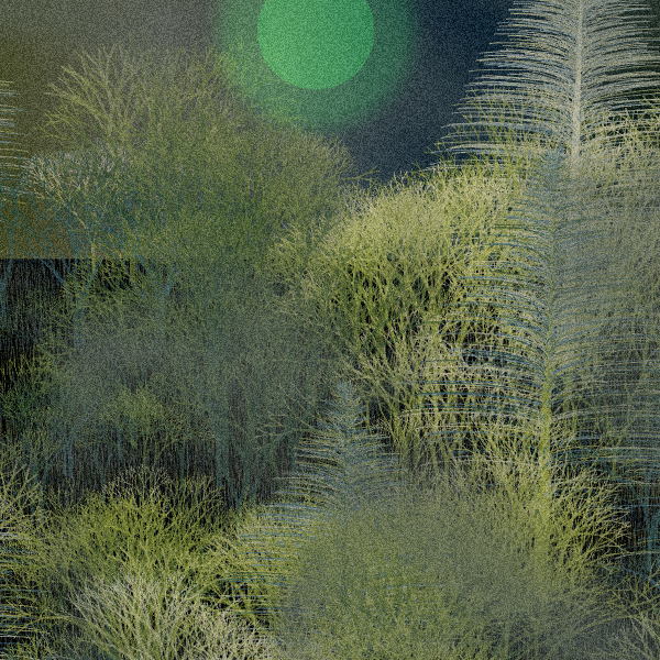 Moonlit Native Bush #4 static token preview