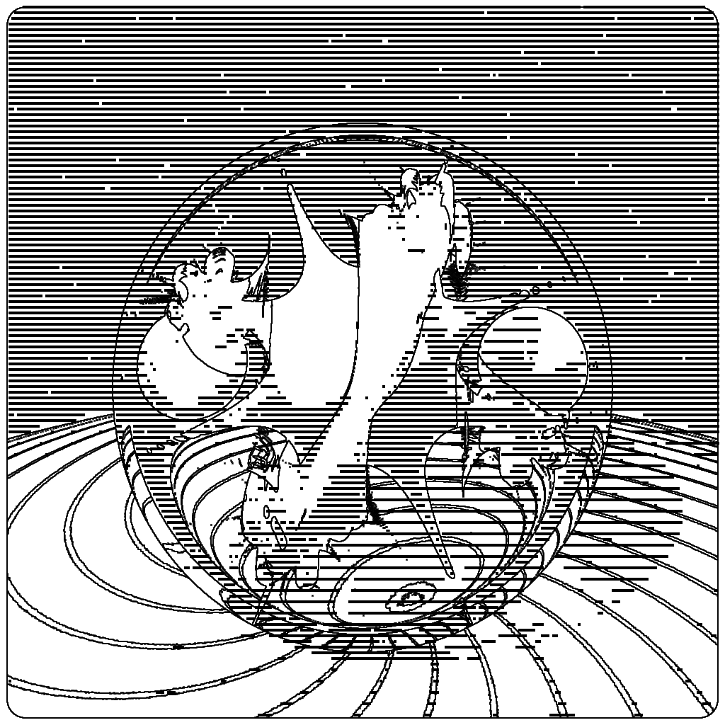 LL21 Mac Plus Fractal-in-a-Globe #16 static token preview