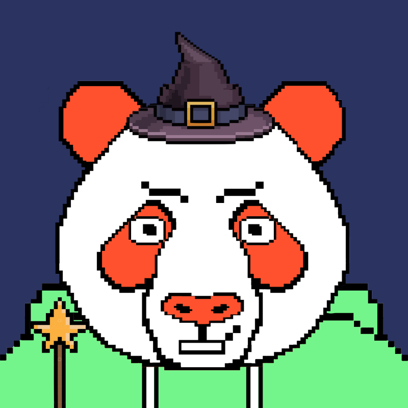 Evolving Pixel Pandas #7 static token preview