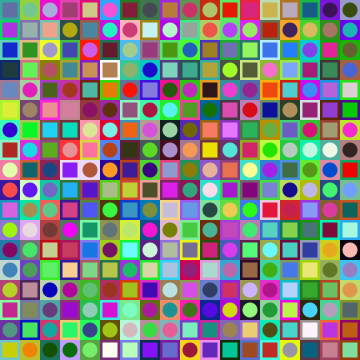 Square Dot Composition #348 static token preview