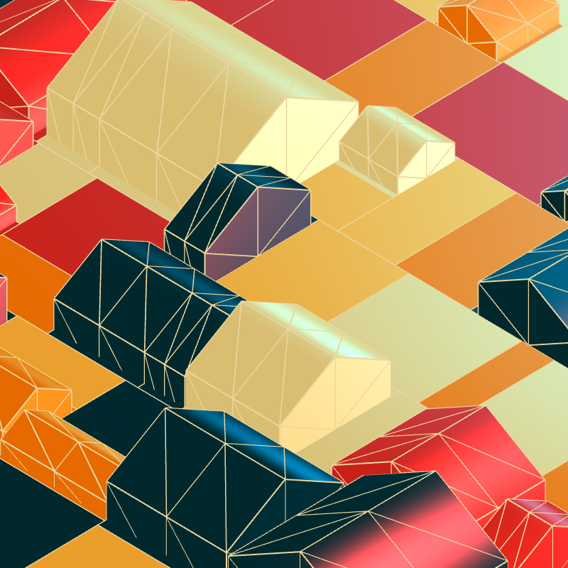 Geometric city #21 static token preview