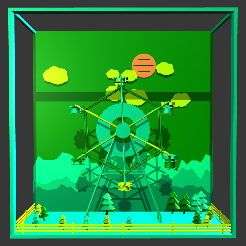 “Uncle Run” Fun Park: Ferris Wheel #20 static token preview