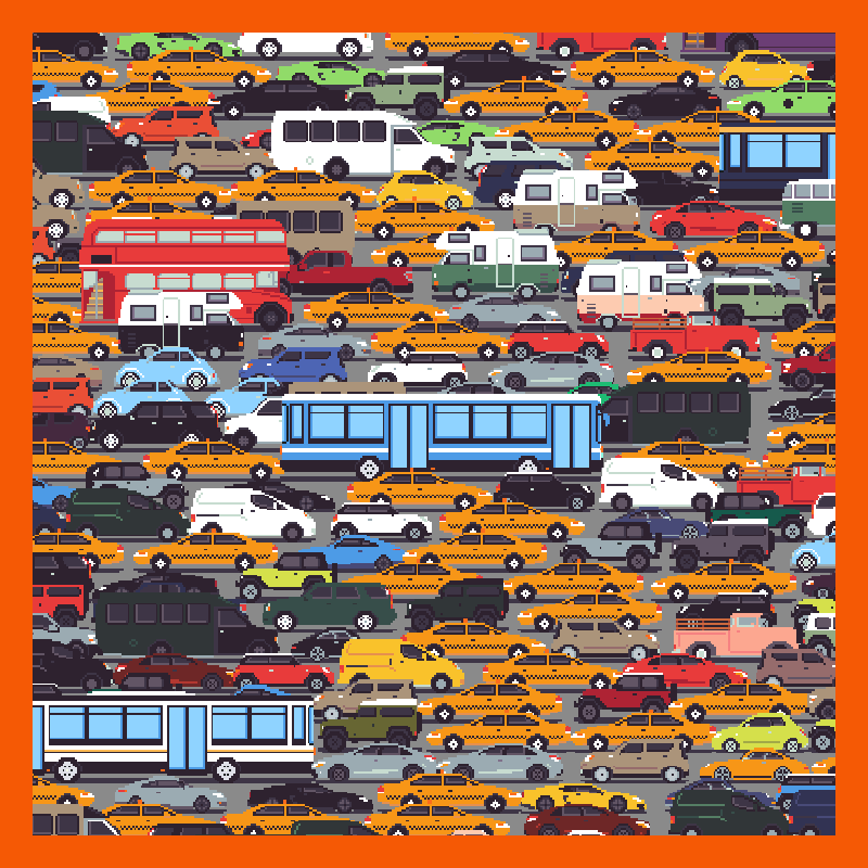 Traffic Jam #16 static token preview