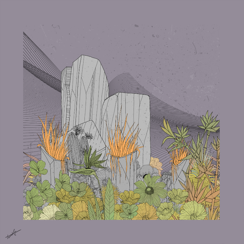 Garden of Lines #Rocks_Blooms #12 static token preview