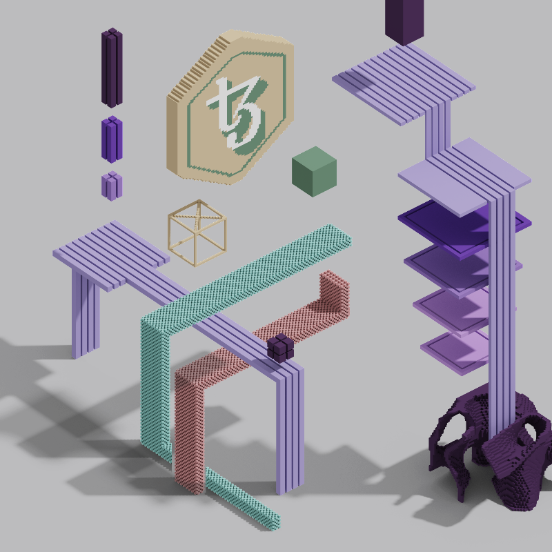 Cube colorful #24 static token preview