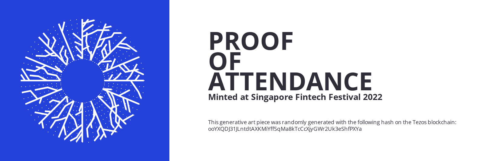 SFF2022 Proof of Attendance Token #7 static token preview