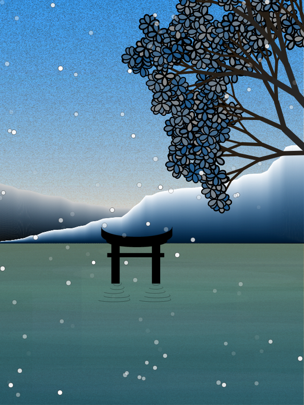 Winter morning in a village near Tokyo #27 static token preview
