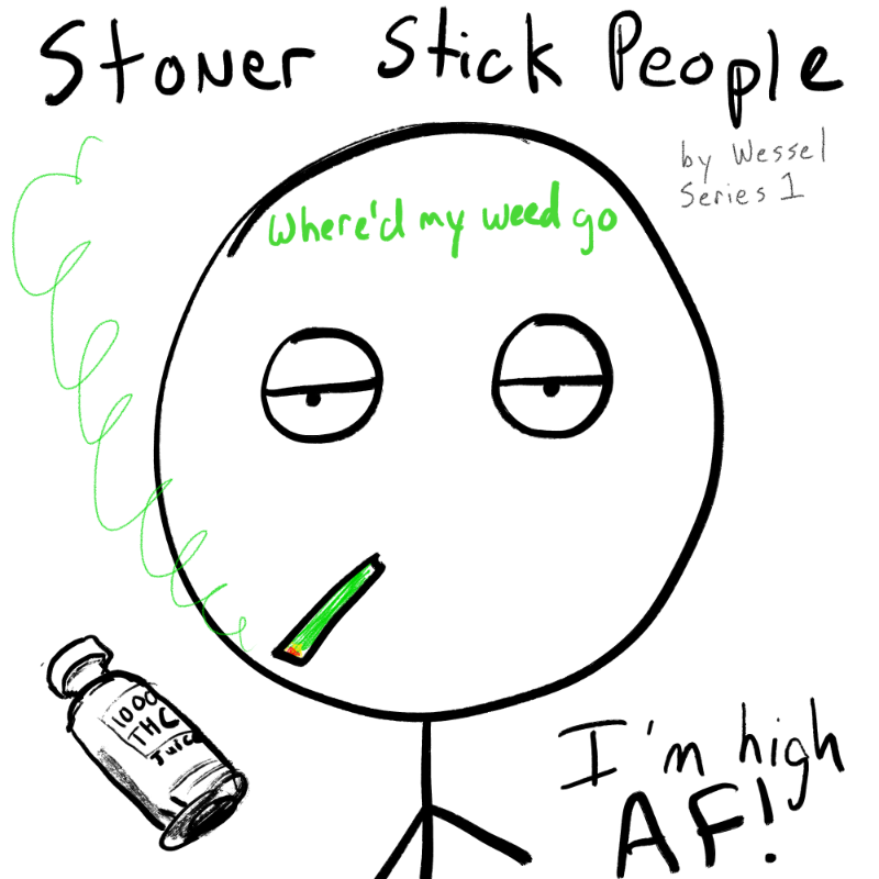 Stoner Stick People #206 static token preview