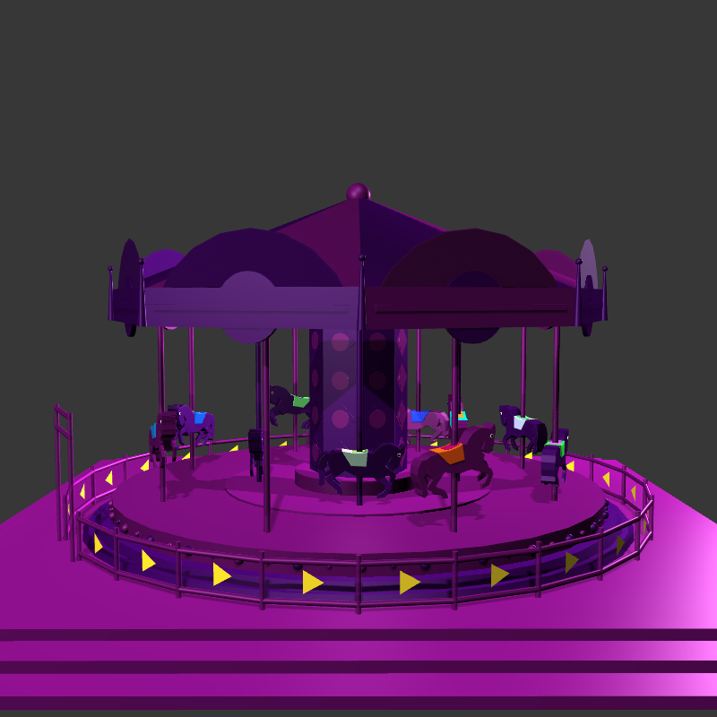 “Uncle Run” Fun Park: Carousel #1 static token preview