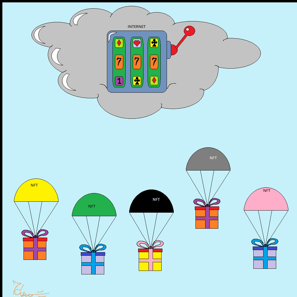 Rain of NFT airdrops #4 static token preview