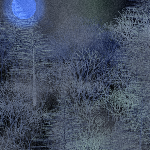 Moonlit Native Bush #22 static token preview