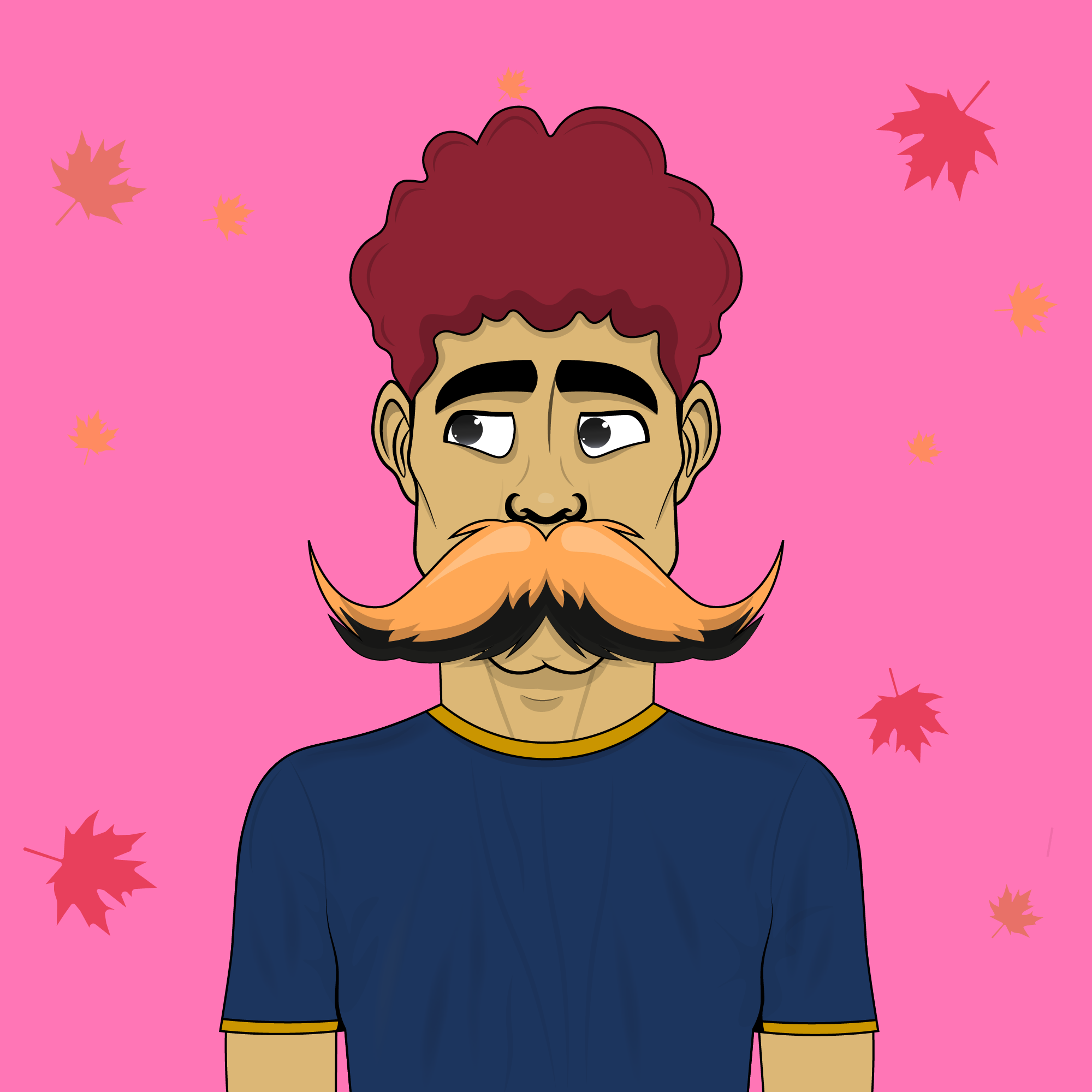 Mustachioed #6 static token preview