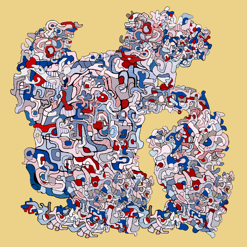 Swim in Dubuffet Thought #19 static token preview