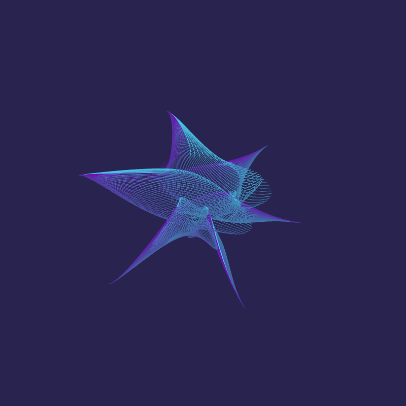 Bezier Jellyfish #8 static token preview