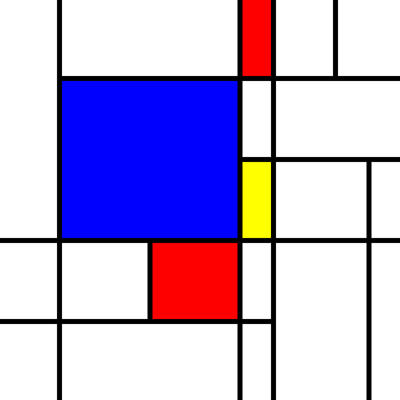 compositioninredblueandyellow.art, (NFT) #2 static token preview