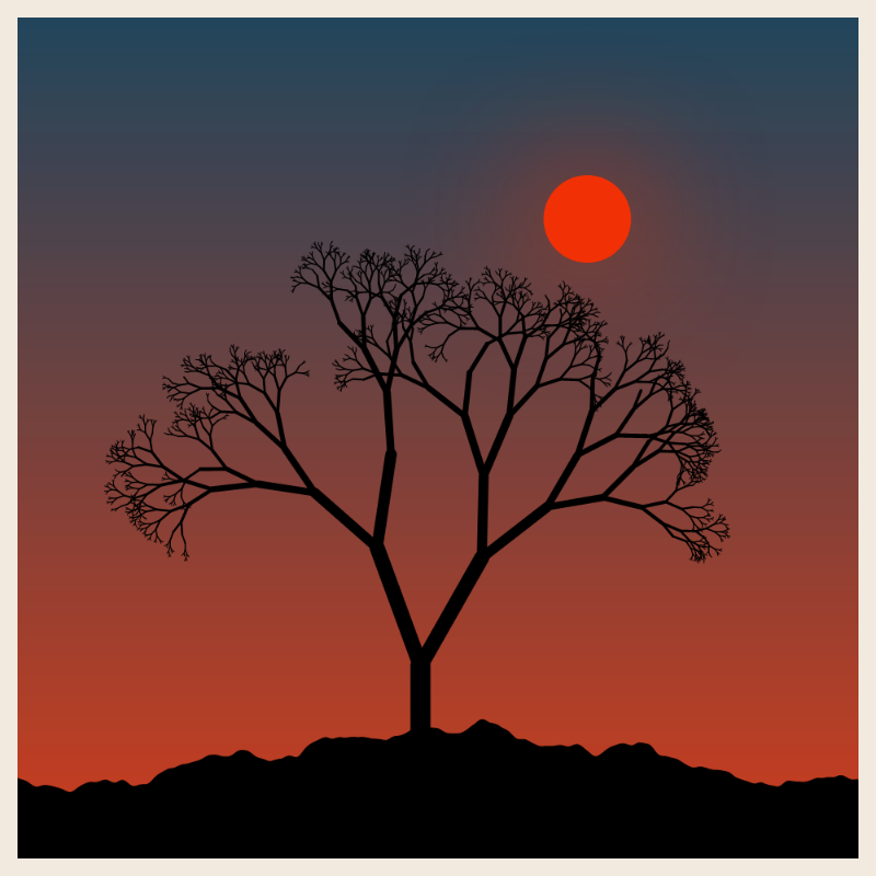 Sunset on cliff #22 static token preview