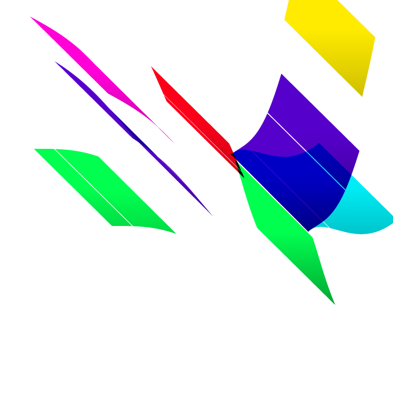 Composition #1 Ribbons #16 static token preview