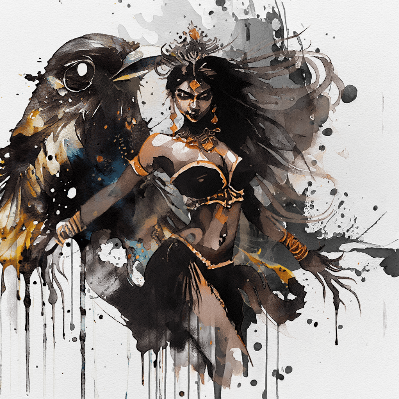 Shakti in Black #6 static token preview
