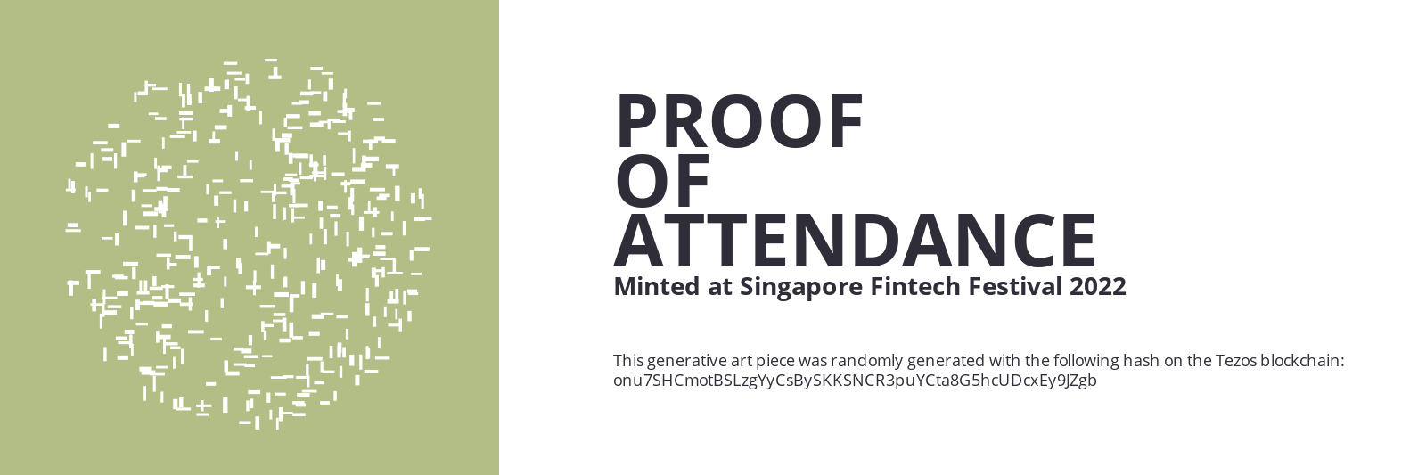 SFF2022 Proof of Attendance Token #949 static token preview